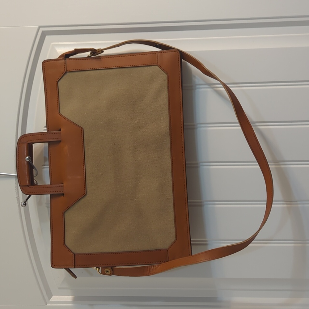 Ralph Herbert California Saddle Leather Briefcase Document Bag - Picture 4 of 10